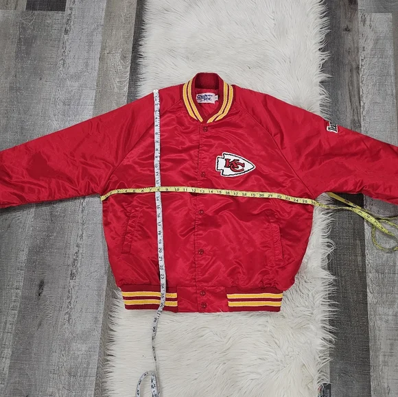 Chalkline vintage Kansas city  chiefs football  bomber jacket  made in USA - Picture 8 of 9